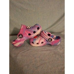Crocs little kids/toddler shoes tie dyed size 5
